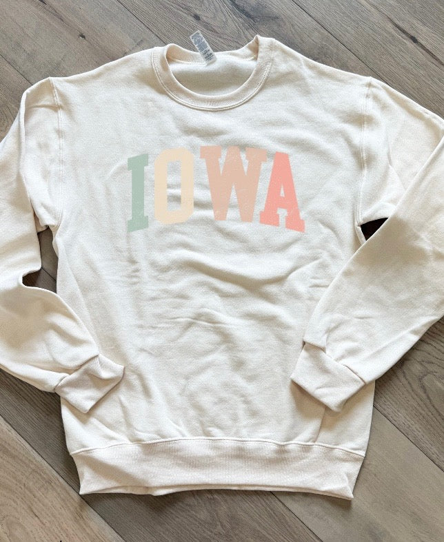 Pastel Iowa Graphic