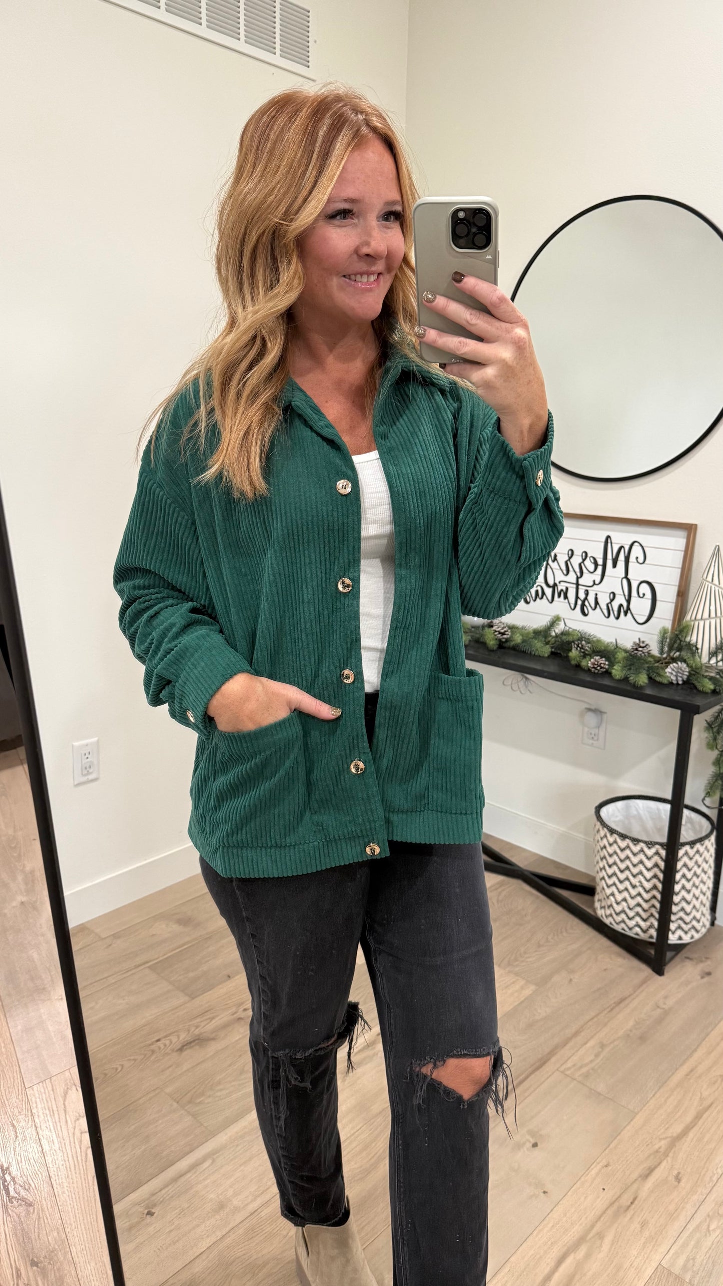 Button Down Corduroy Jacket