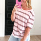 Striped Off The Shoulder Top
