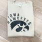 Curved Iowa Hawkeyes Graphic