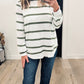 Ribbed Striped Pullover