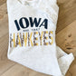 Iowa Hawkeyes Leopard Pocket Crew