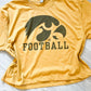 Vintage Washed Iowa Football Crop Tee