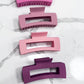 4 Piece SPRING Open Square Hair Clips