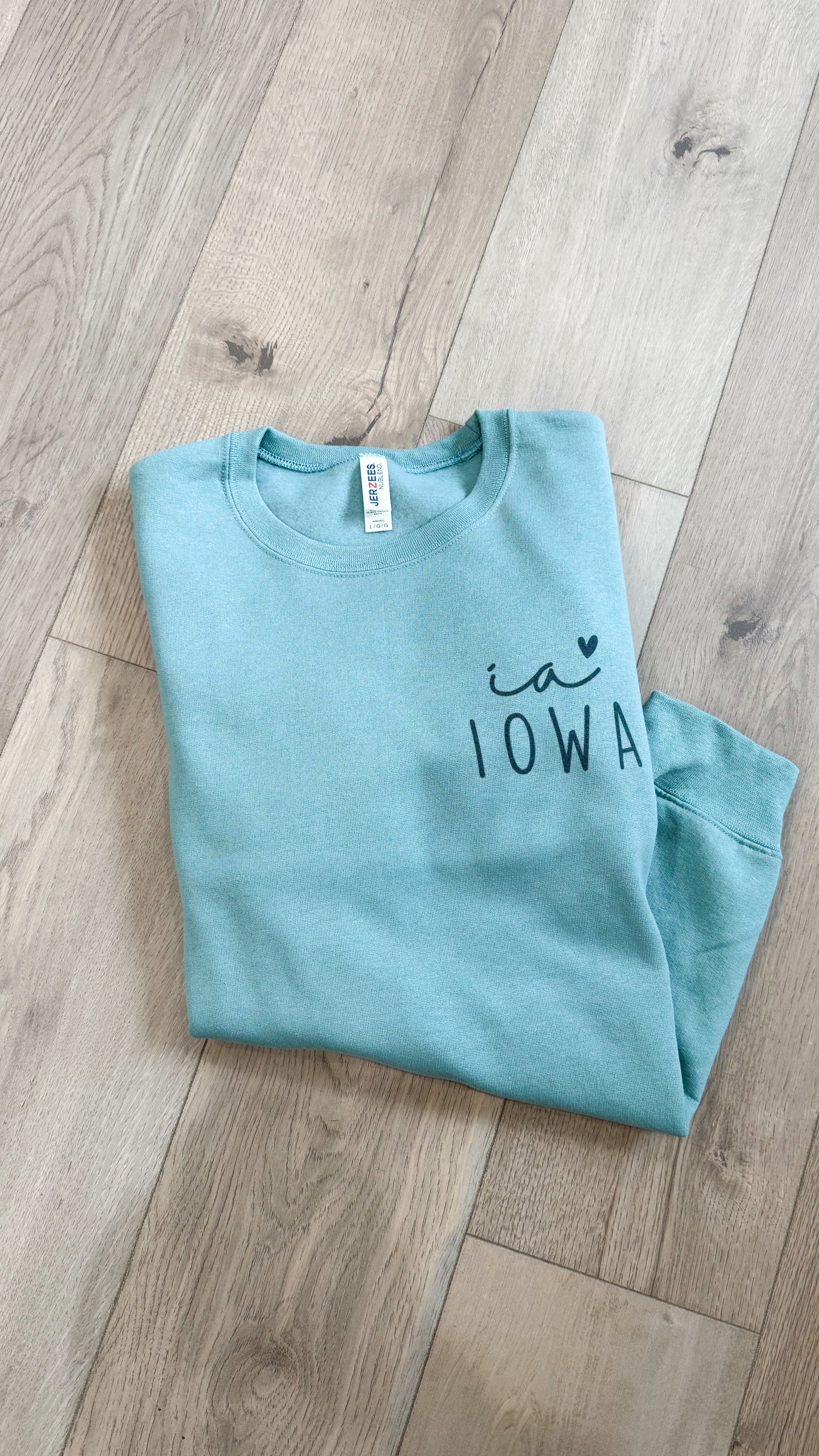 Two Print Iowa Tee/Crew
