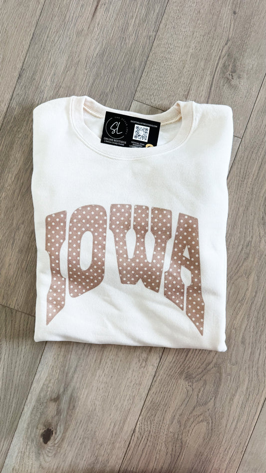 Polka Dot Iowa Graphic
