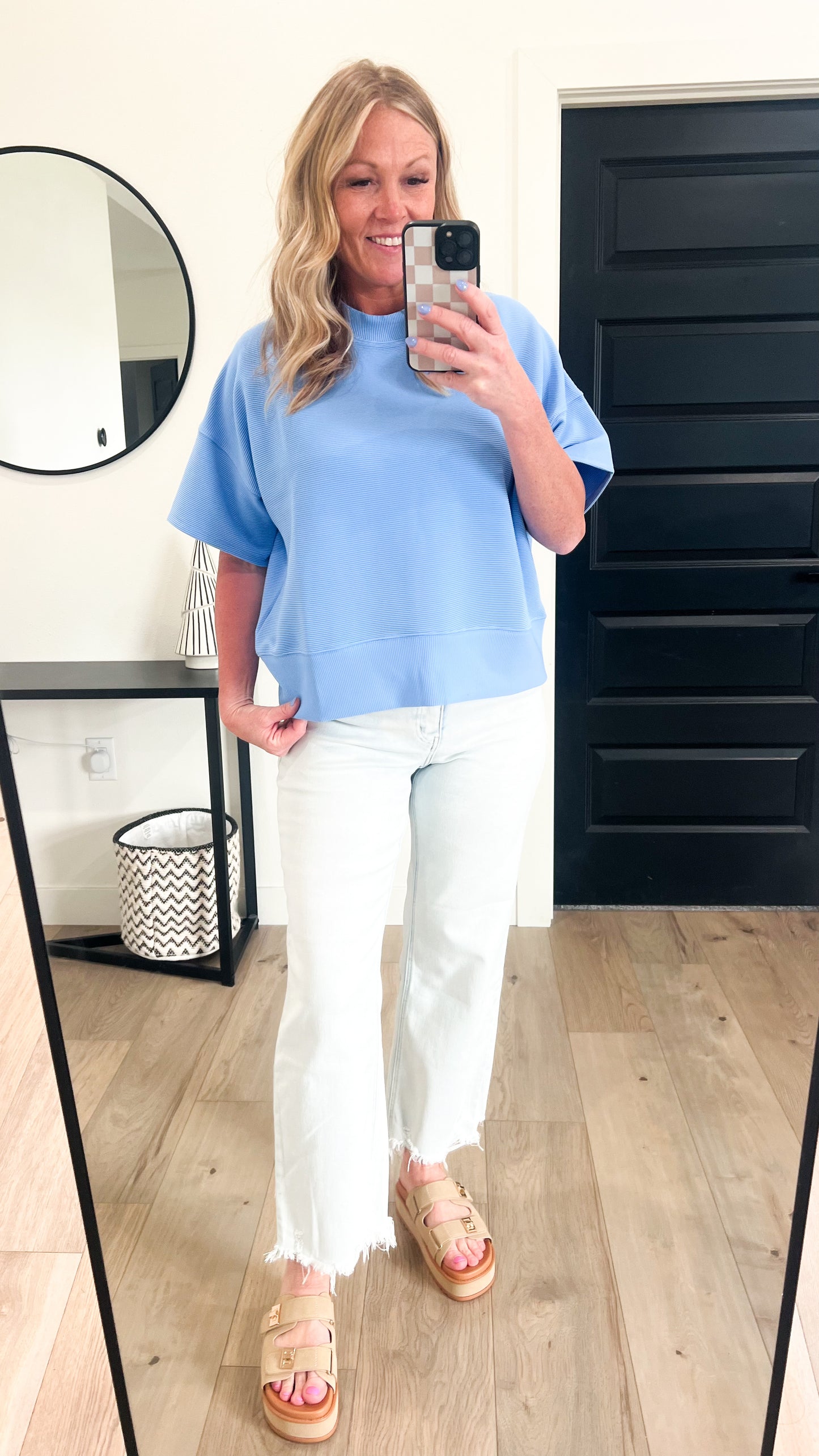 Ribbed Banded Top