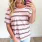 Striped Off The Shoulder Top