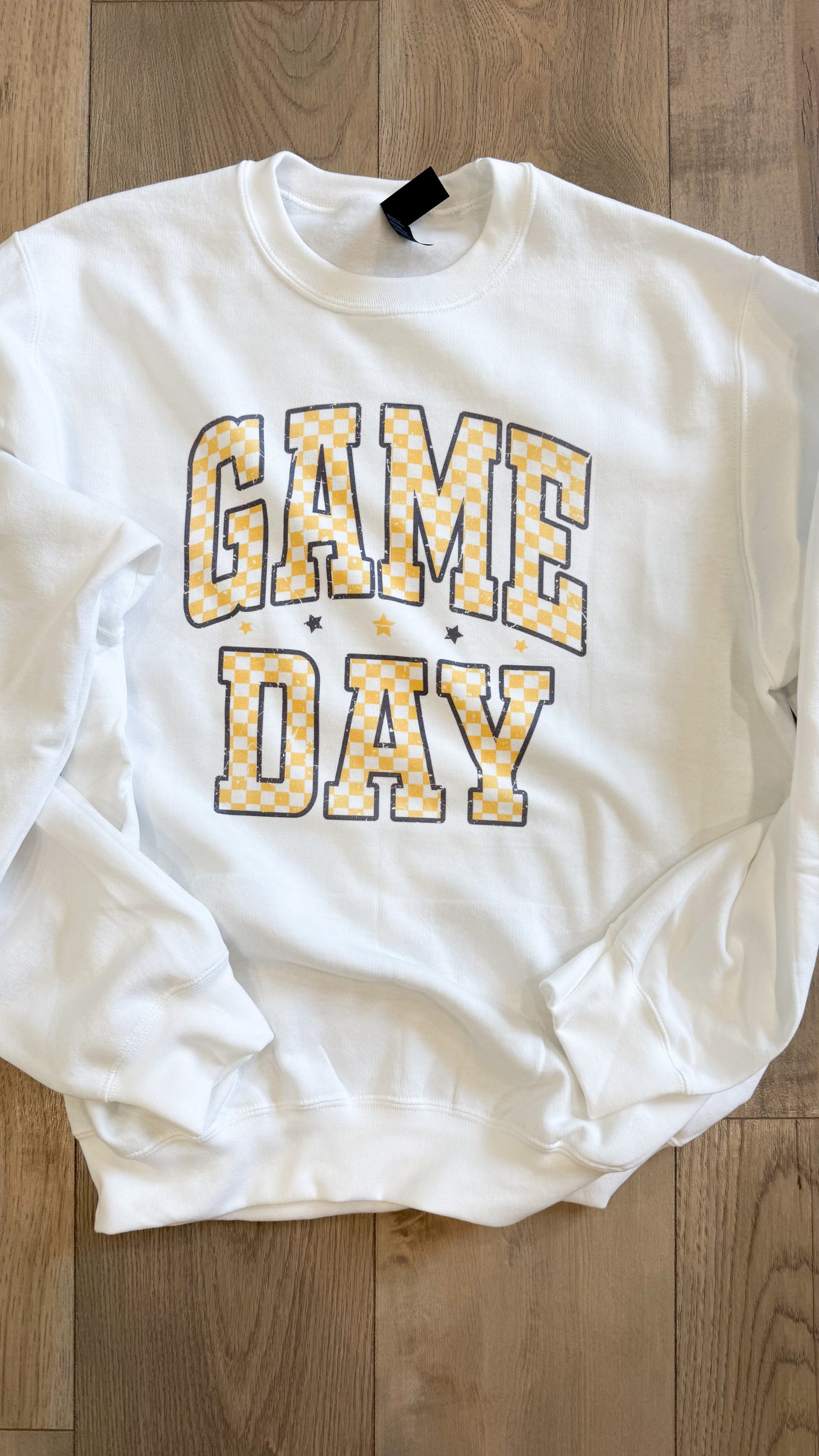 Black & Yellow Checkered Game Day Graphic