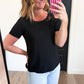 Lace Shoulder Top