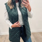 Quilted Mid Length Vest