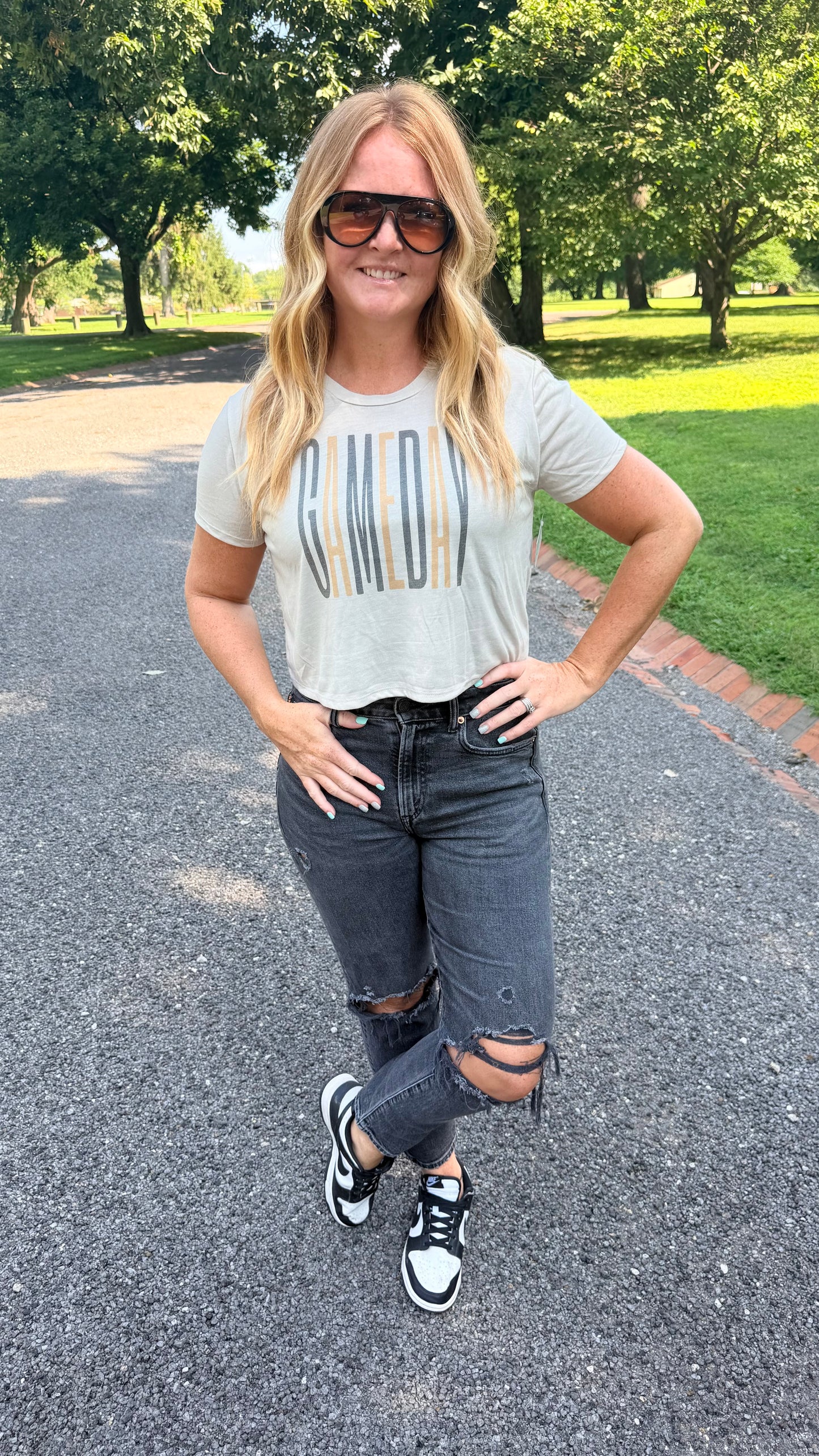 Game Day Crop Tee