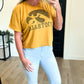 Vintage Washed Iowa Football Crop Tee