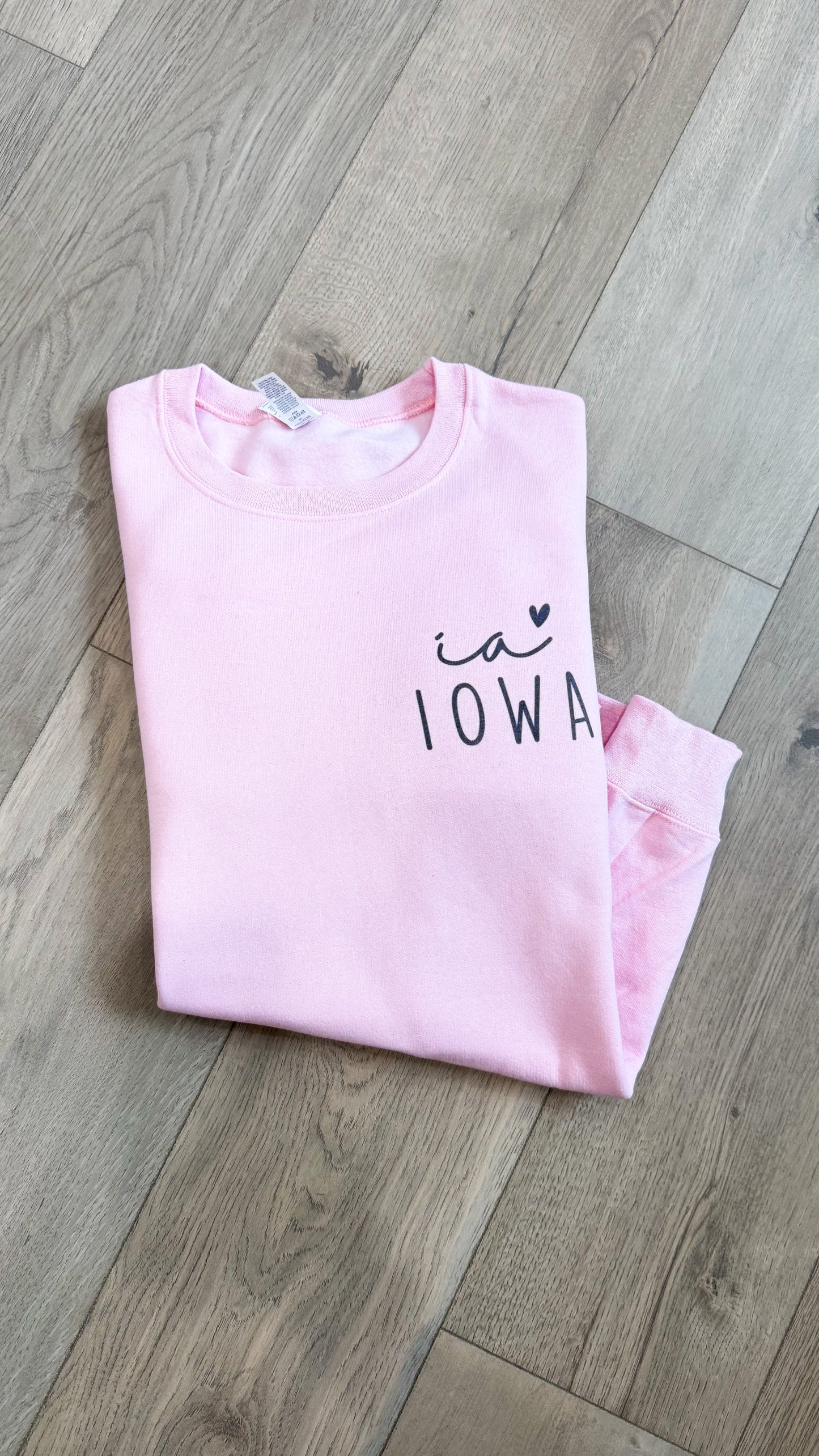 Two Print Iowa Tee/Crew