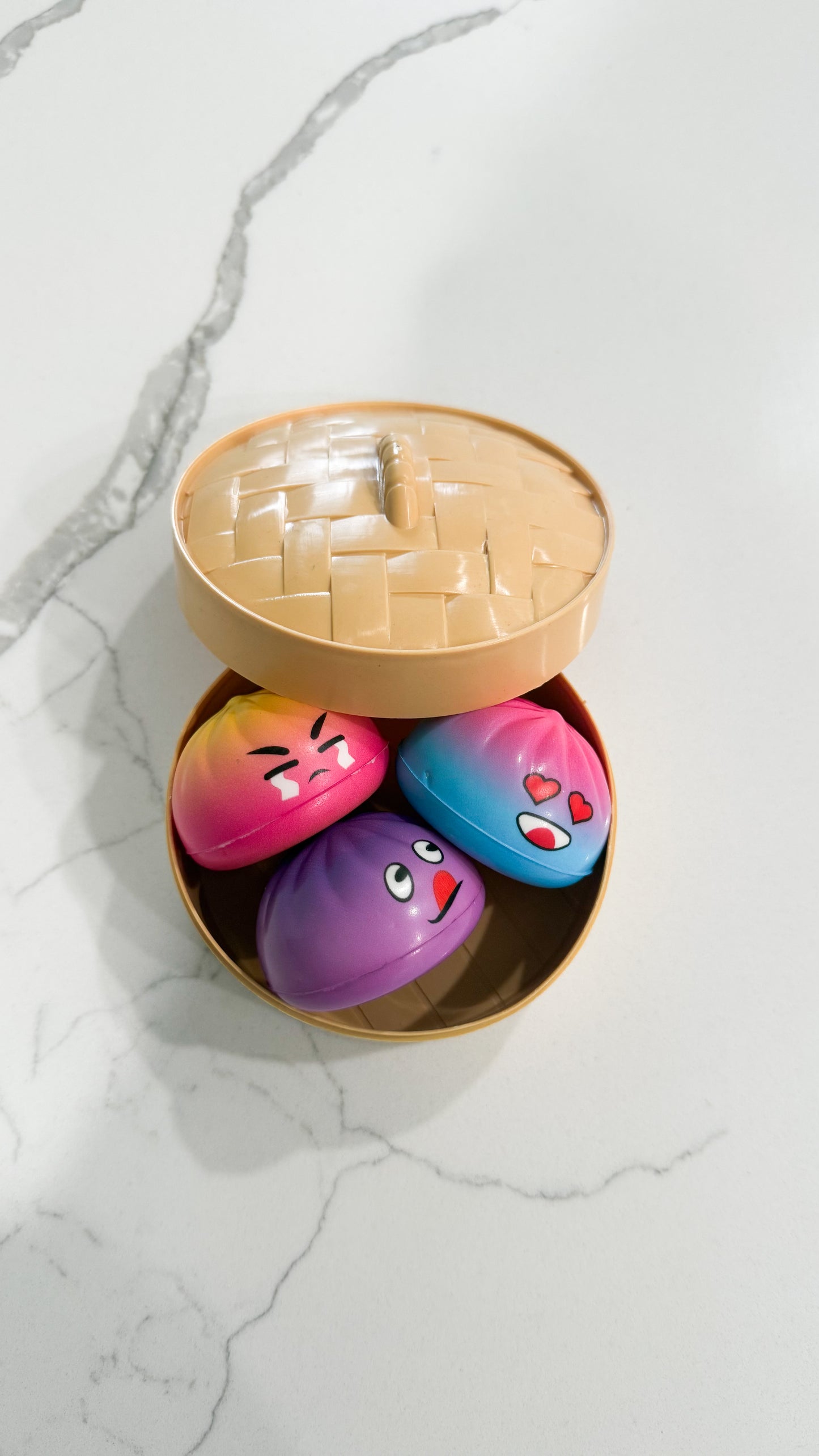 3 Piece Mini Face Squishy