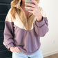 Color Block Collared Pullover