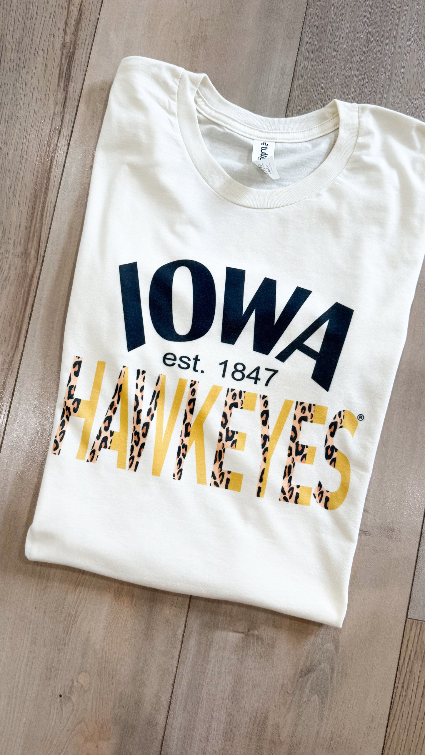 Leopard Iowa Hawkeyes Tee