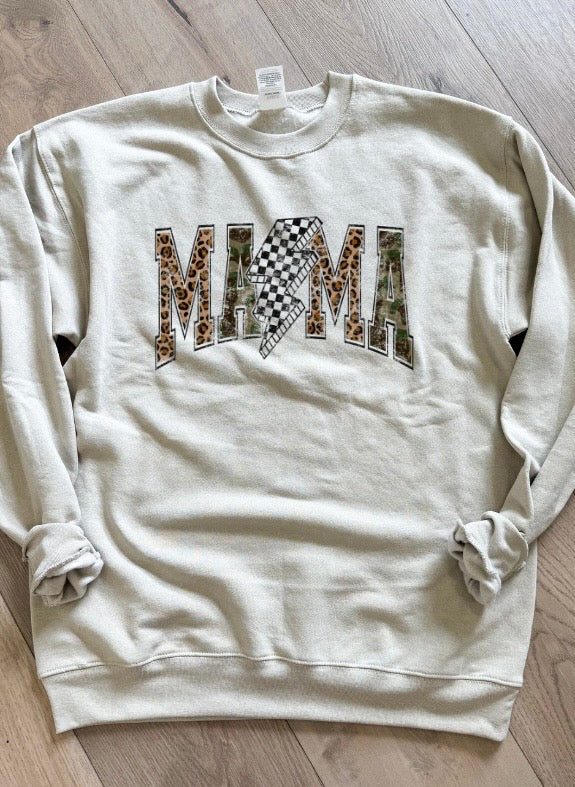 Camo Leopard Mama Graphic