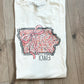 State of Iowa Floral Crew or Tee