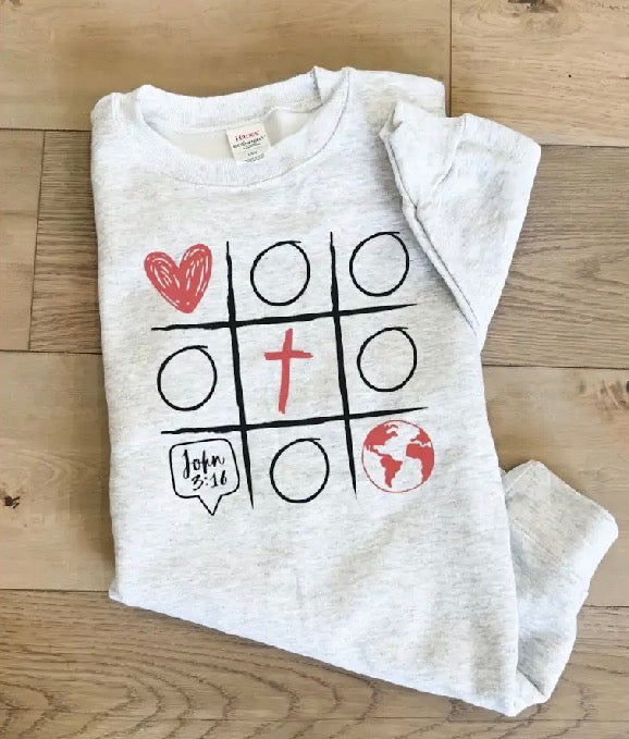 YOUTH Tic-Tac Toe Cross V-Day Crew