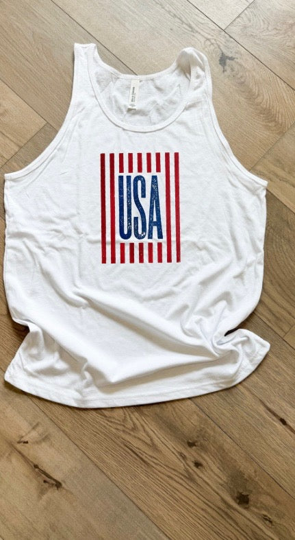 Striped USA Tank