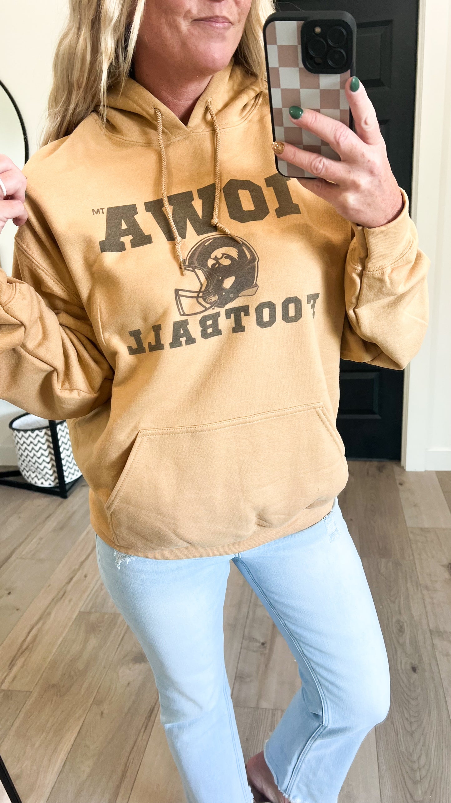 Vintage Iowa Football Hoodie