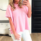 Raised Ribbed Pocket Tee