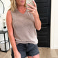 Ribbed V Neck Tank