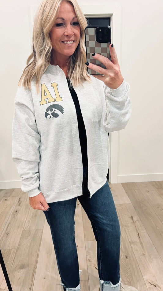 Hand Cut IA Hawk Cardigan