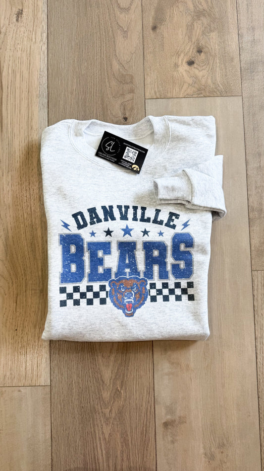 Danville Bears Checkered Star Graphic