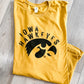 Curved Iowa Hawkeyes Graphic Tee
