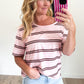 Striped Off The Shoulder Top