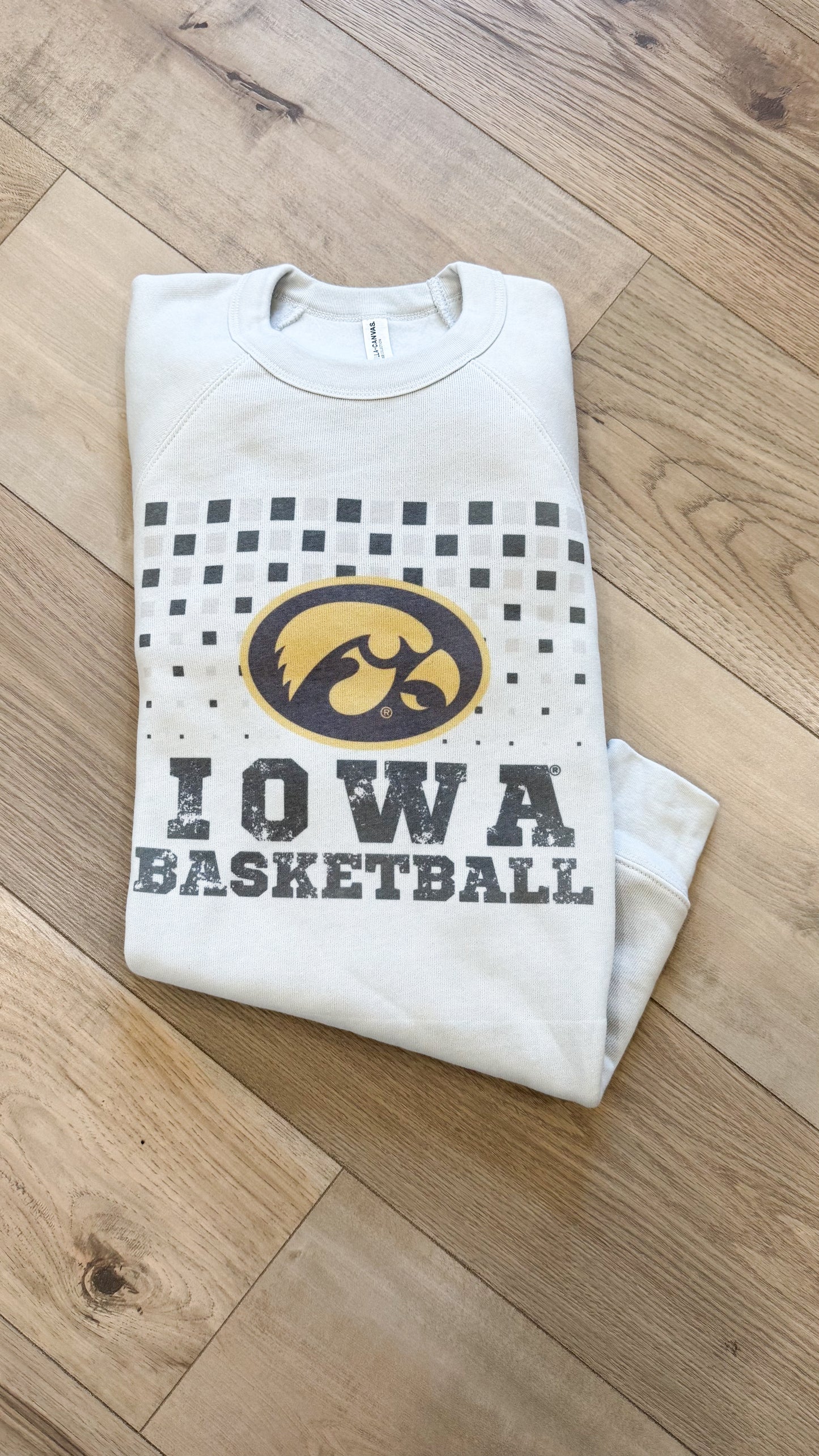 Soft Iowa Check Basketball Crew