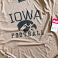 Vintage Washed Iowa Football Tee