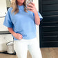 Ribbed Banded Top