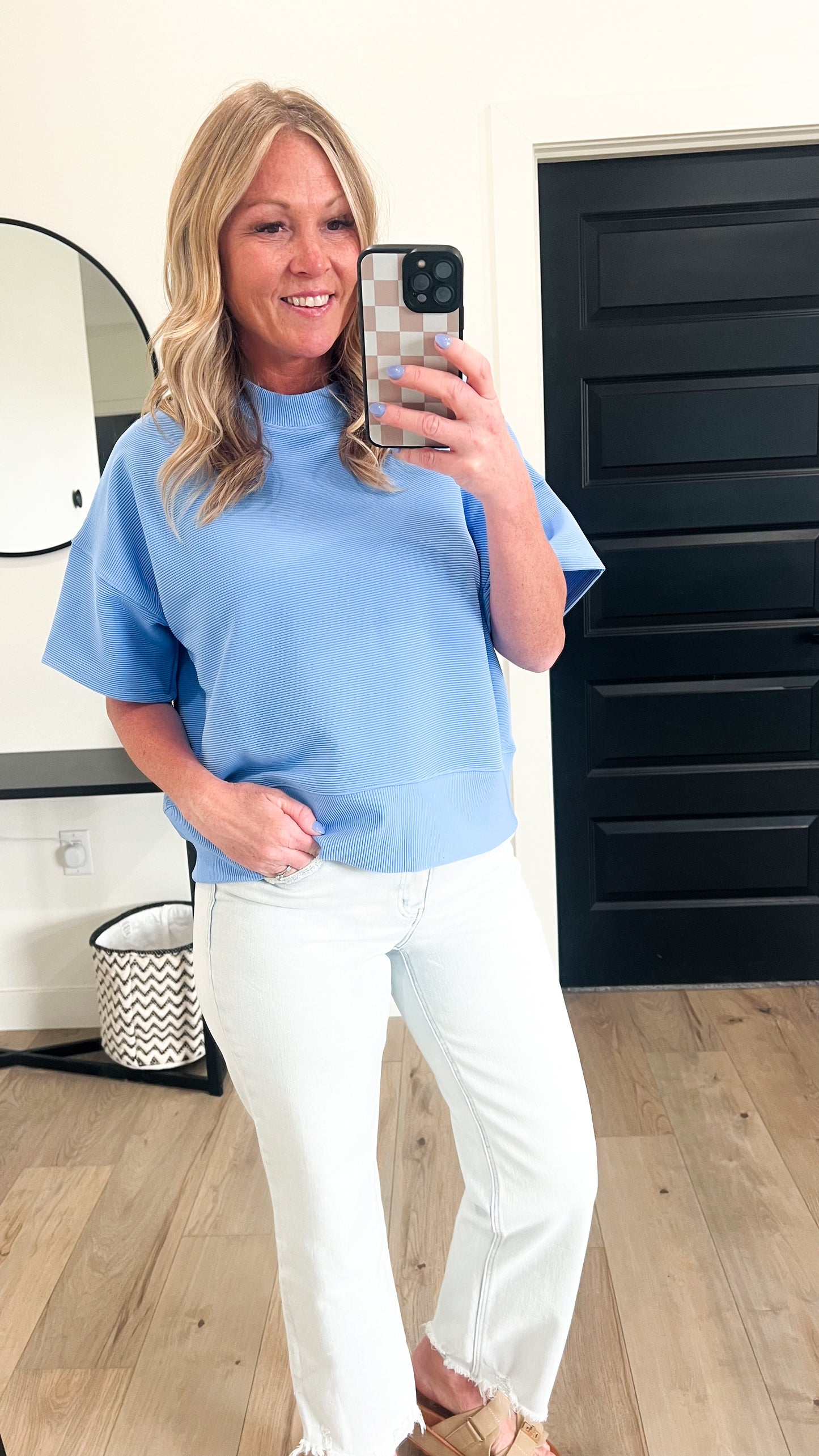 Ribbed Banded Top