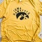 Curved Iowa Hawkeyes Graphic Tee
