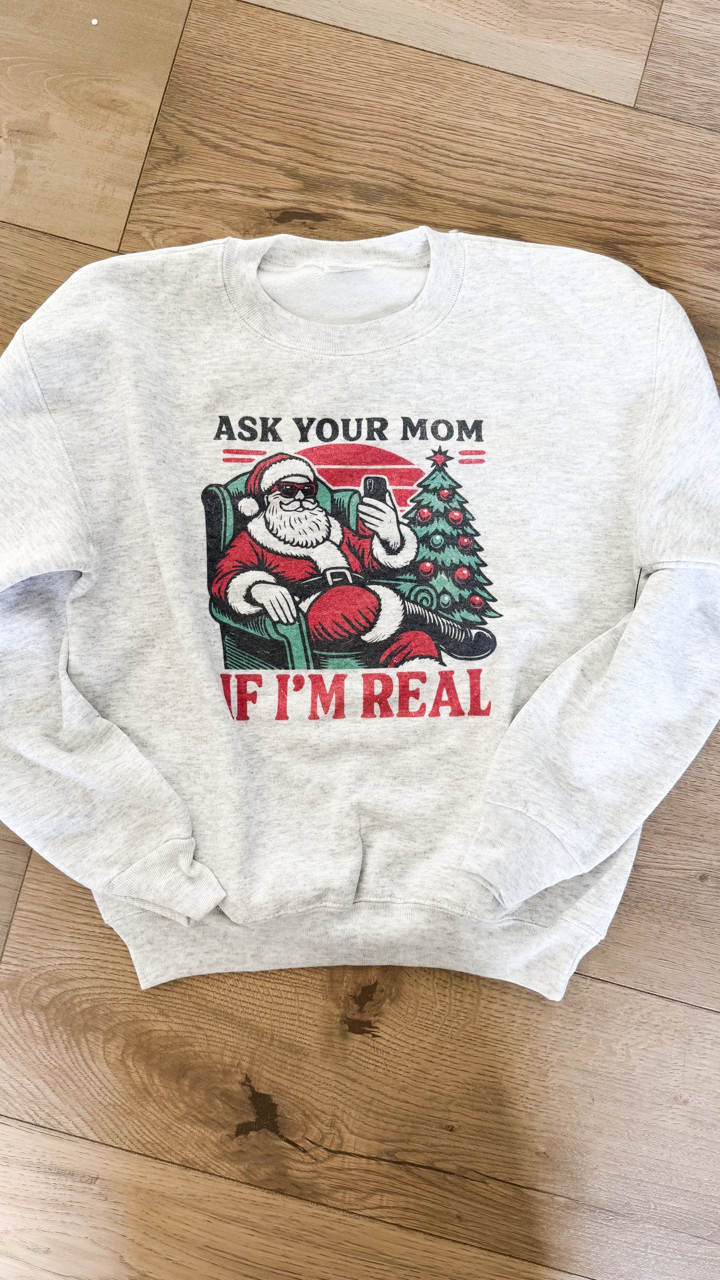 YOUTH Ask Your Mom Santa Crew