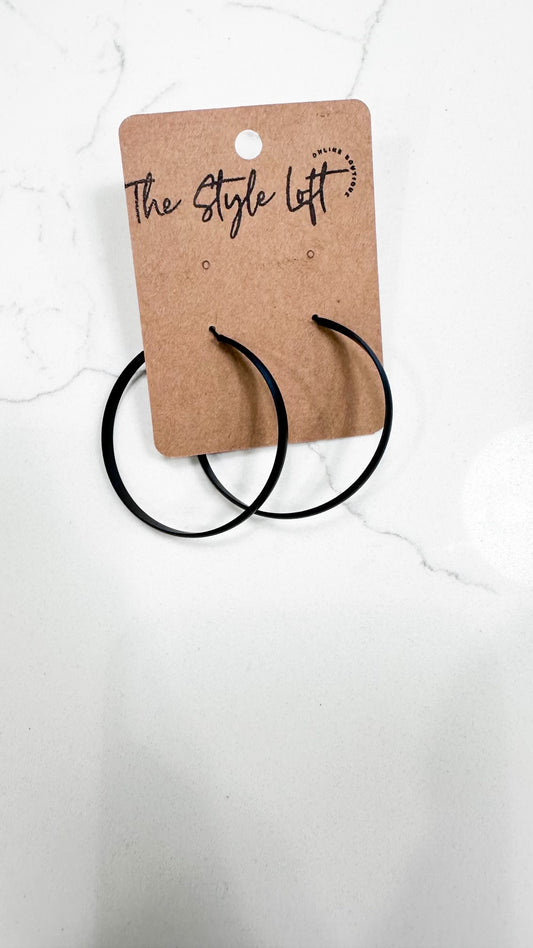 Basic Black Hoops