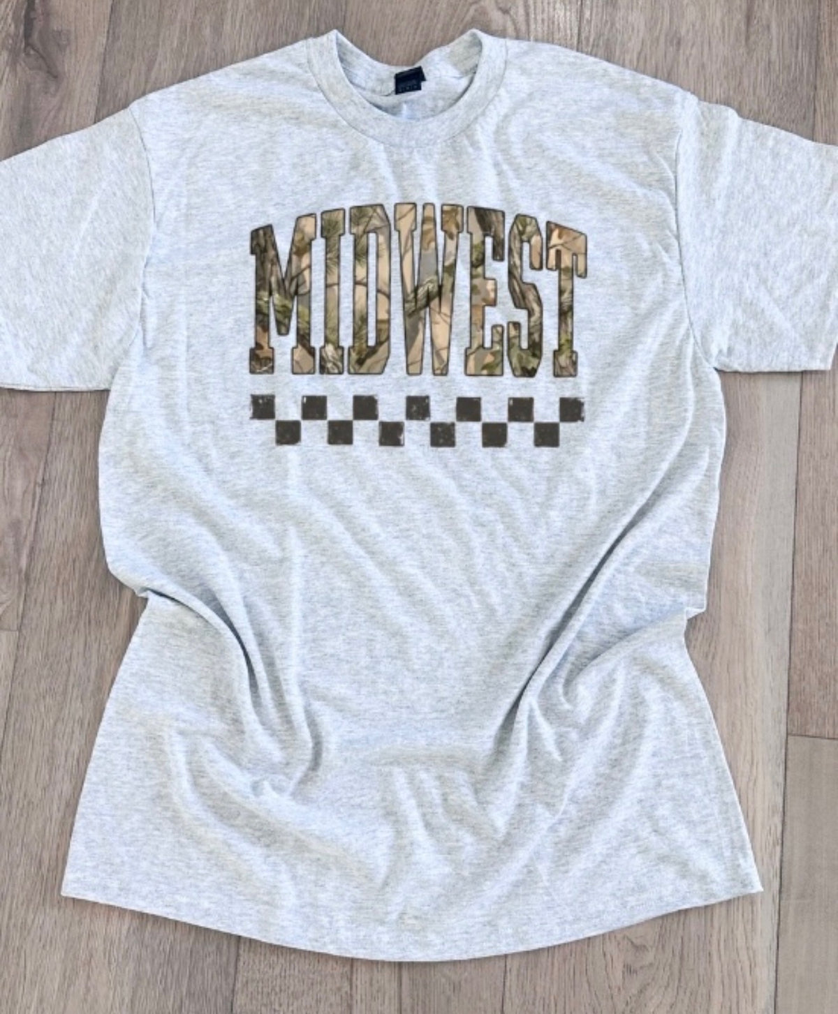 Camo Midwest Tee/Crew