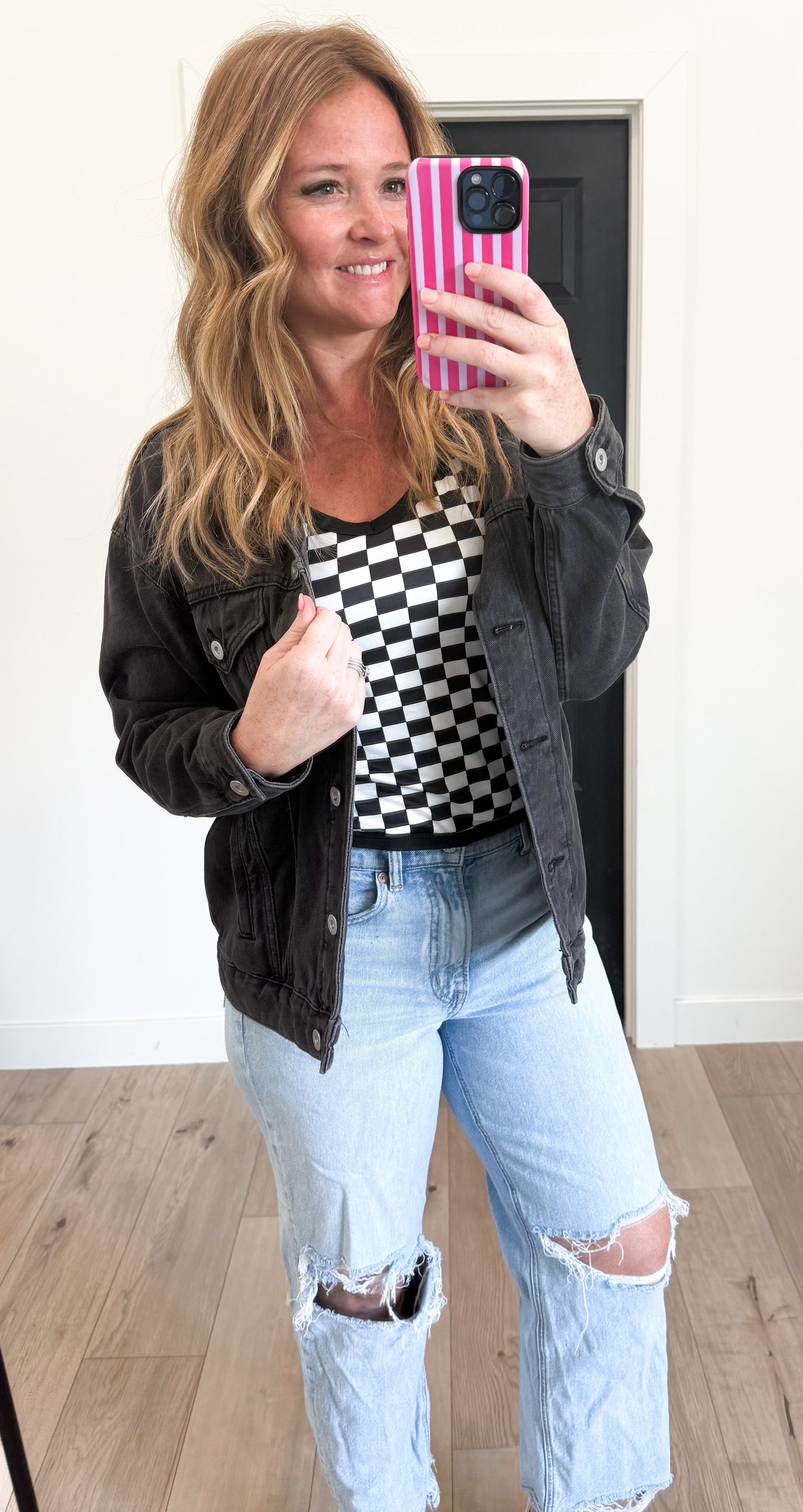 Checkered Layering Cami