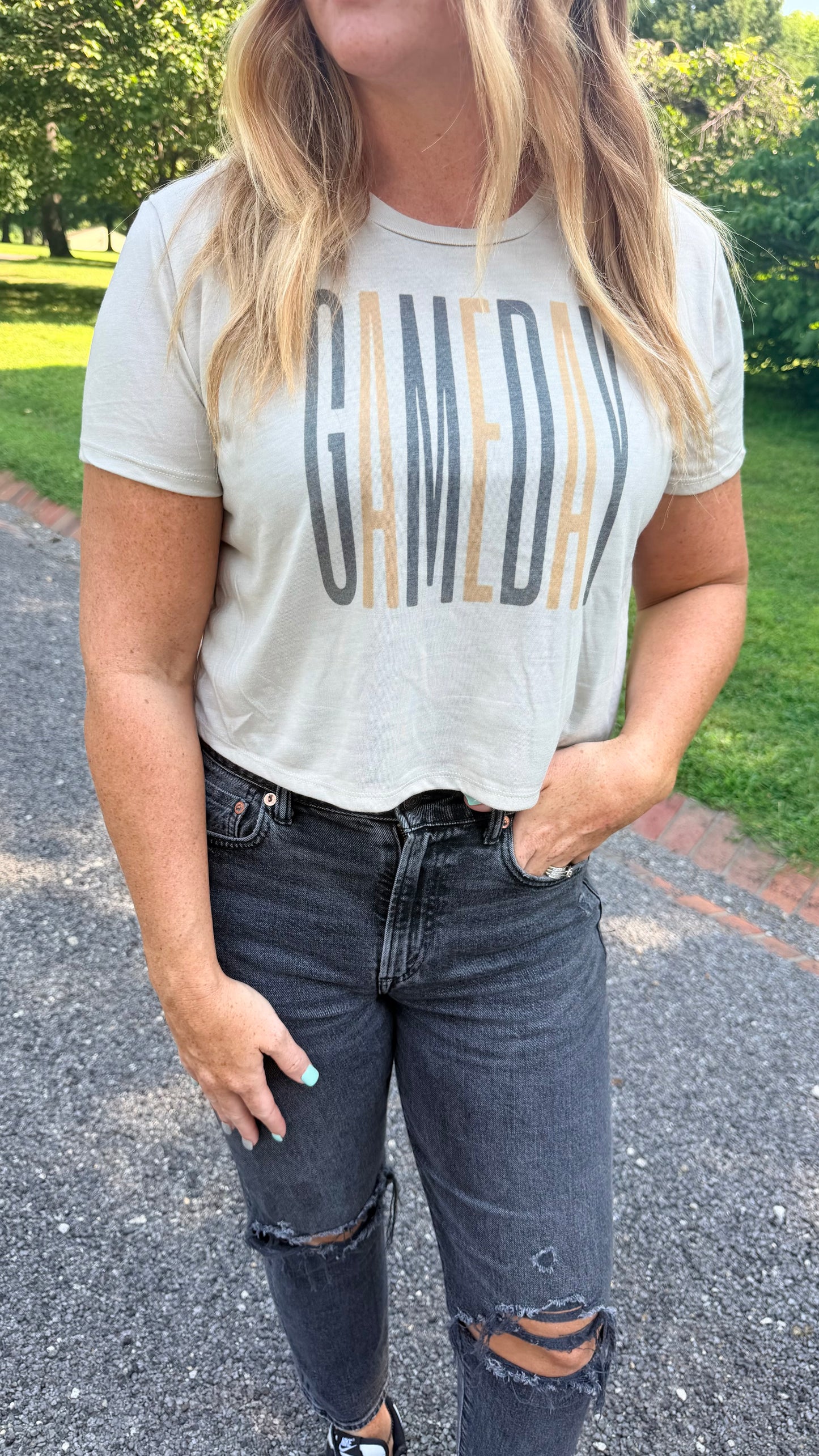 Game Day Crop Tee