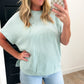Oversized Ribbed Short Sleeve