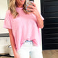 Raised Ribbed Pocket Tee