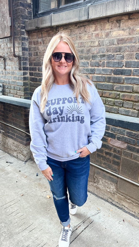 Support Day Drinking Crew Neck