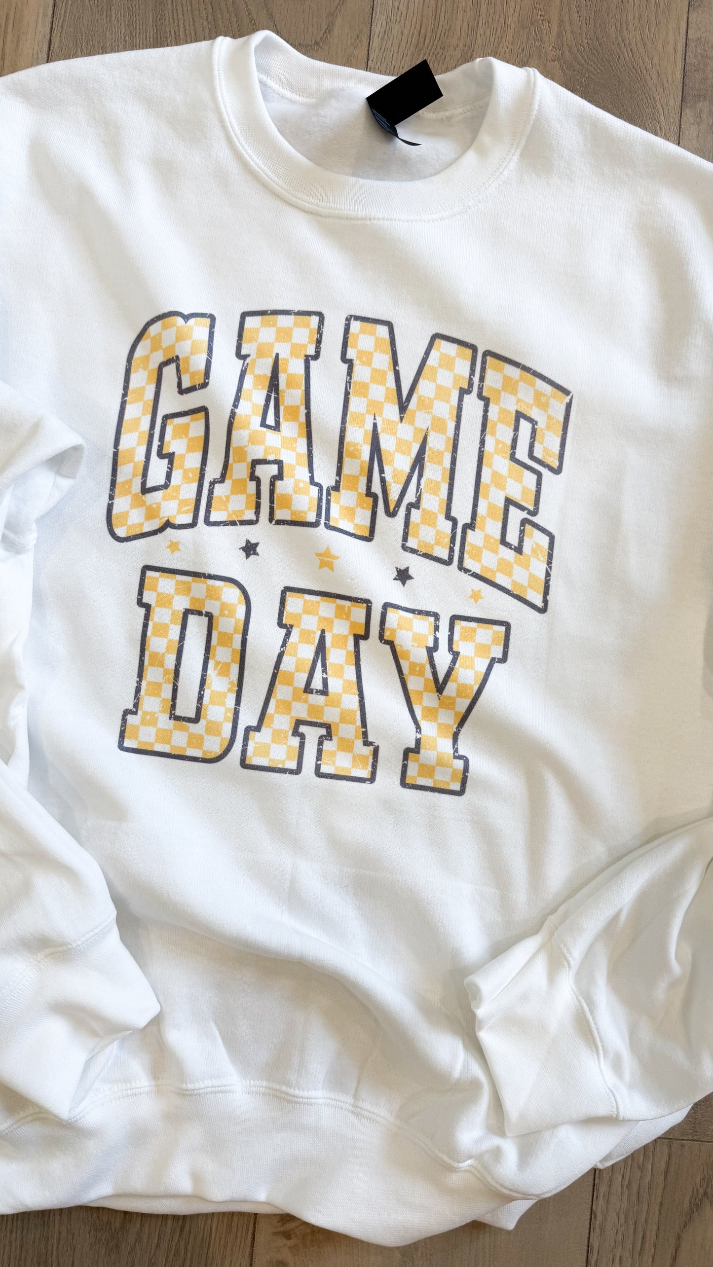 Black & Yellow Checkered Game Day Graphic