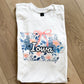 Floral Iowa Graphic