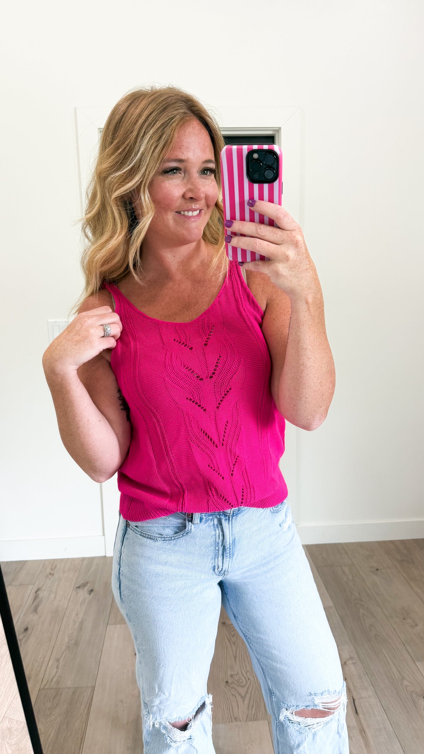 V Neck Knit Tank