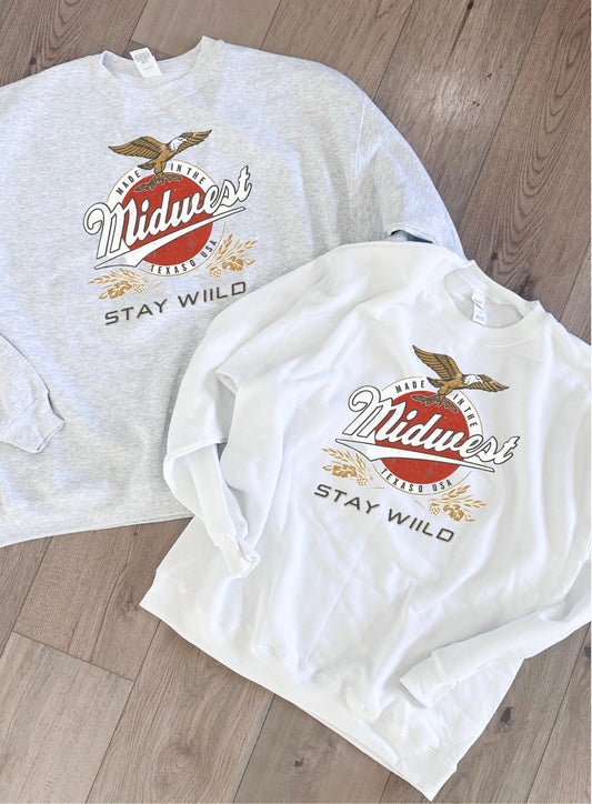 Midwest Stay Wild Tee/Crew