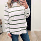Ribbed Striped Pullover